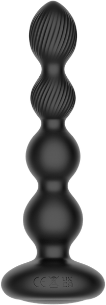 Вибропробка Nexus Tornado Beaded Probe Large с функцией вращения / TORP002 (черный)