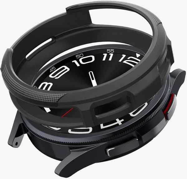 Защитный чехол для умных часов Spigen Liquid Air для Samsung Galaxy Watch 6 Classic 43мм / ACS06395 (Matte Black)