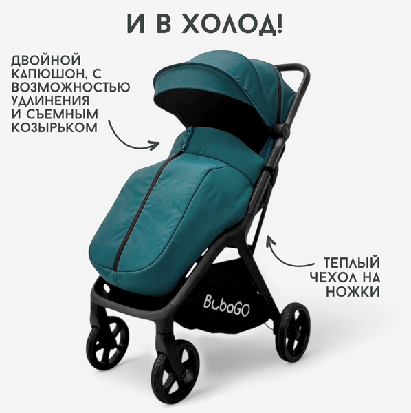 Детская прогулочная коляска Bubago Luna / BG 154-2 (синий)