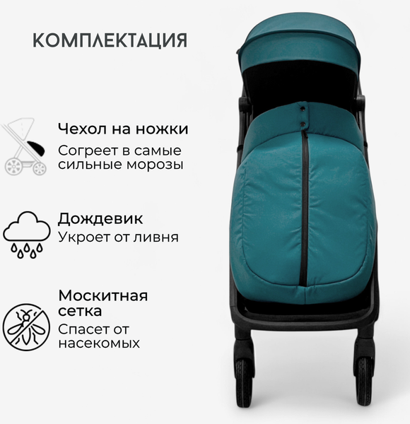 Детская прогулочная коляска Bubago Luna / BG 154-2 (синий)