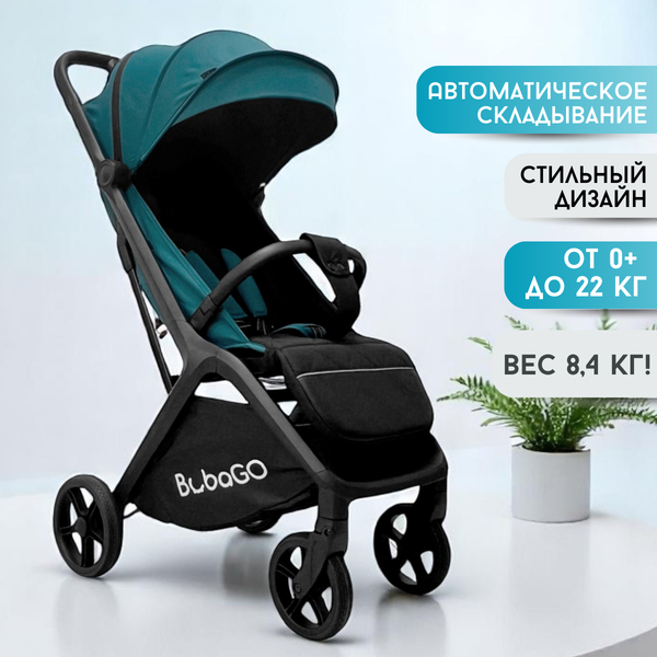 Детская прогулочная коляска Bubago Luna / BG 154-2 (синий)