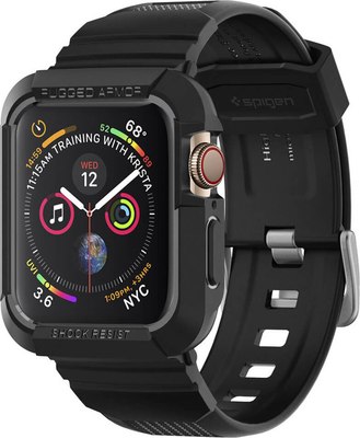 Ремешок для умных часов Spigen Rugged Armor Pro для Apple Watch / 062CS25324 (черный) - 