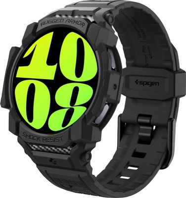 Ремешок для умных часов Spigen Rugged Armor Pro для Galaxy Watch 7 / ACS08336 (черный матовый) - 