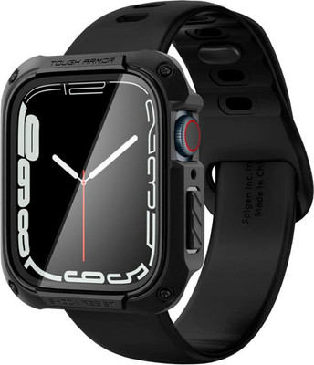Защитный чехол для умных часов Spigen Tough Armor для Apple Watch 7/8/9 / ACS04183 (черный) - 