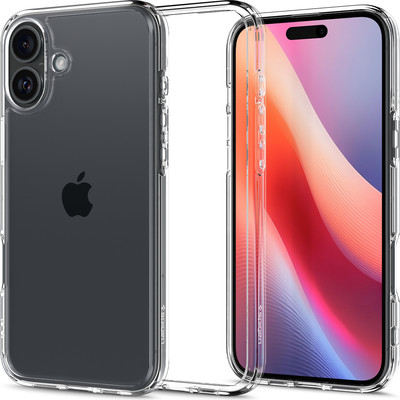 Чехол-накладка Spigen Ultra Hybrid для iPhone 16 Plus / ACS08069 (Crystal Clear) -