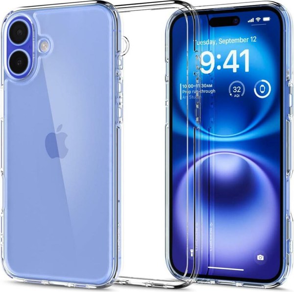 Чехол-накладка Spigen Ultra Hybrid для iPhone 16 Plus / ACS08069 (Crystal Clear)