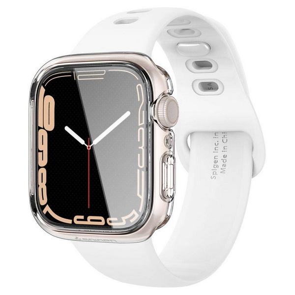 Защитный чехол для умных часов Spigen Ultra Hybrid для Apple Watch 7/8/9 / ACS04613 (Crystal Clear) — фото 1