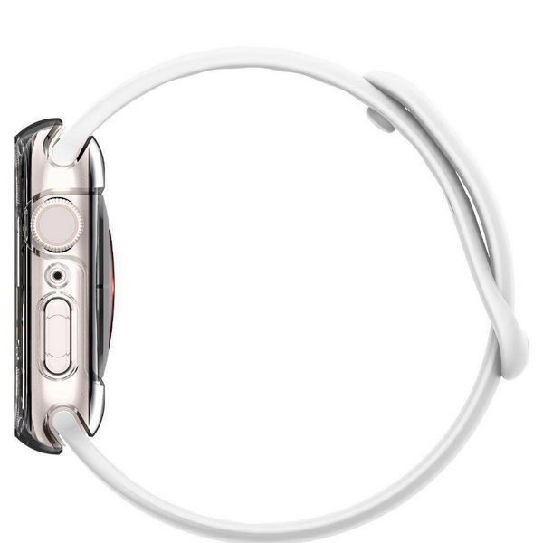 Защитный чехол для умных часов Spigen Ultra Hybrid для Apple Watch 7/8/9 / ACS04613 (Crystal Clear) — фото 5