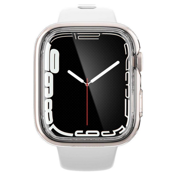Защитный чехол для умных часов Spigen Ultra Hybrid для Apple Watch 7/8/9 / ACS04613 (Crystal Clear) — фото 2