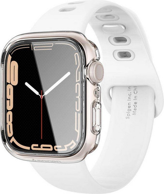 Защитный чехол для умных часов Spigen Ultra Hybrid для Apple Watch 7/8/9 / ACS04613 (Crystal Clear) - 