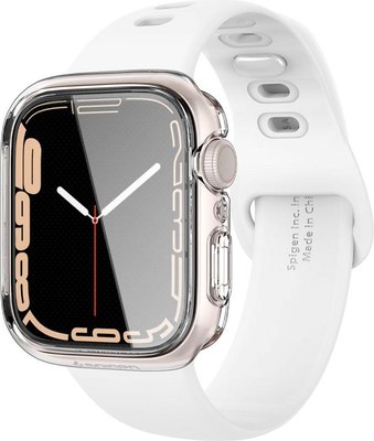 Защитный чехол для умных часов Spigen Ultra Hybrid для Apple Watch 7/8/9 / ACS04611 (Crystal Clear) - 