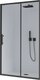 Душевая дверь Veconi E1 140x195 / E1-B-140-01-C9 (стекло прозрачное/черный матовый) - 