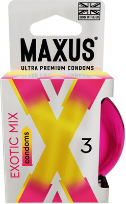 Презервативы Maxus Exotic Mix гладкие ароматизированные 0901-066 (3шт) - 