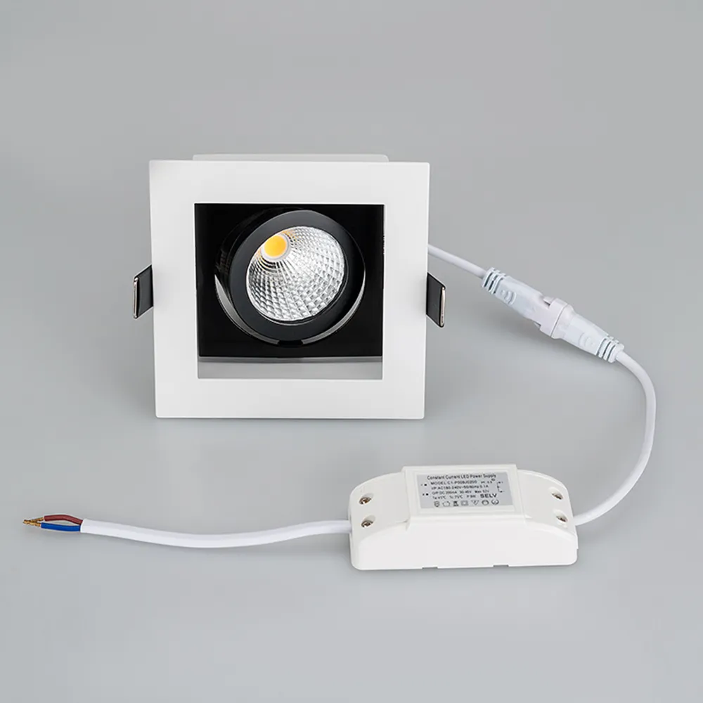 Точечный светильник Arlight CL-KARDAN-S102x102-9W Warm WH-BK 38deg / 024126 — фото 2