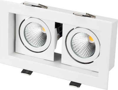 

Точечный светильник, CL-KARDAN-S180x102-2x9W Day WH 38deg / 024138