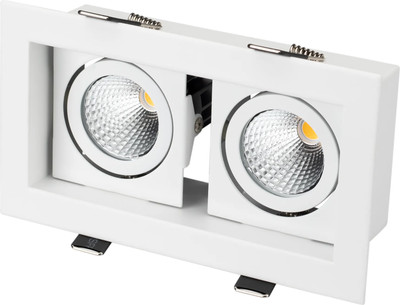 

Точечный светильник, CL-KARDAN-S180x102-2x9W Warm WH 38deg / 024127