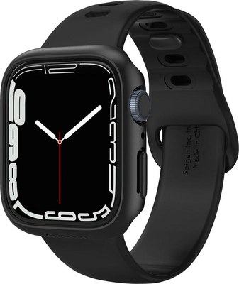 Защитный чехол для умных часов Spigen Thin Fit для Apple Watch 7/8/9 / ACS04174 (черный) - 