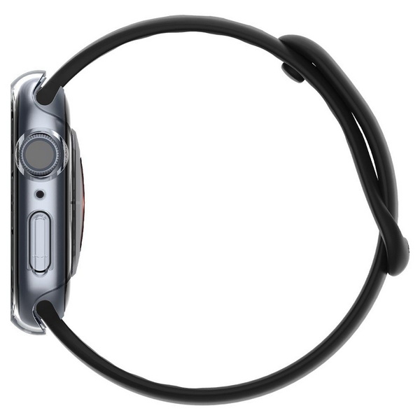 Защитный чехол для умных часов Spigen Thin Fit для Apple Watch 7/8/9 / ACS04179 (Crystal Clear) — фото 5
