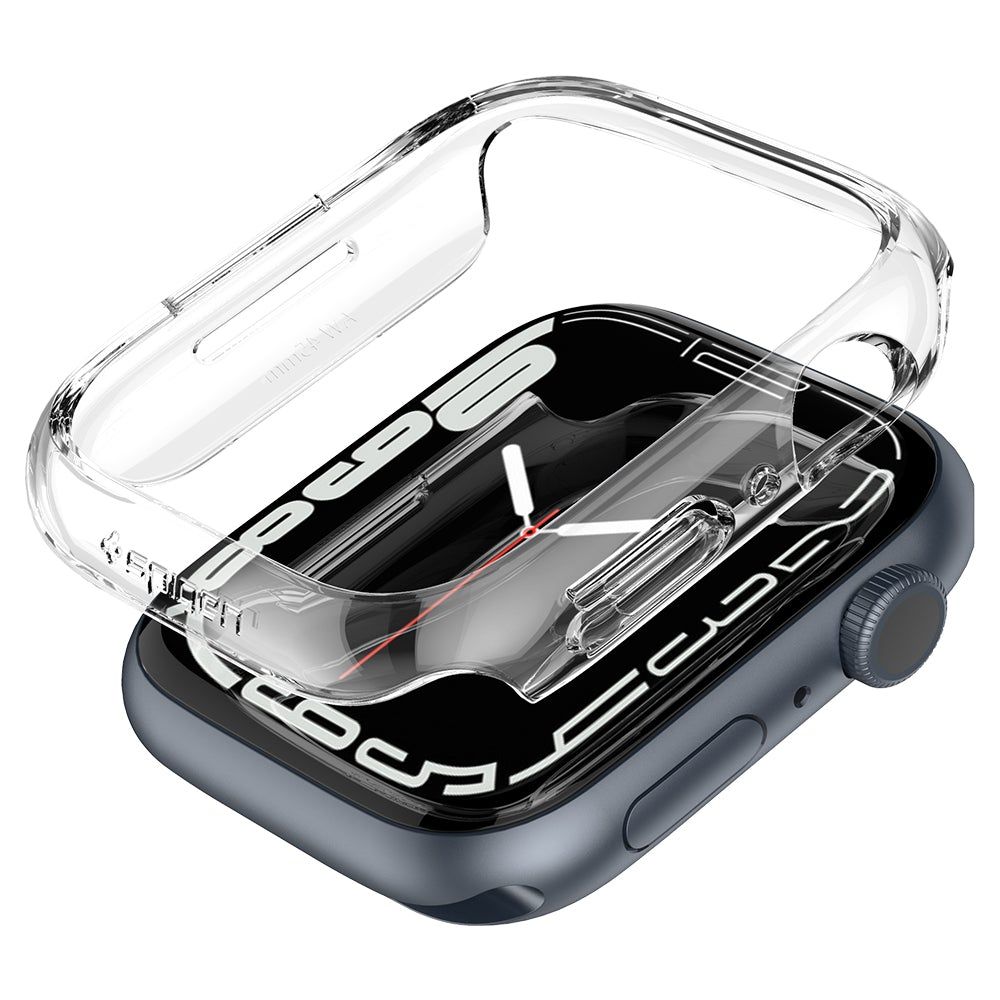 Защитный чехол для умных часов Spigen Thin Fit для Apple Watch 7/8/9 / ACS04179 (Crystal Clear) — фото 4