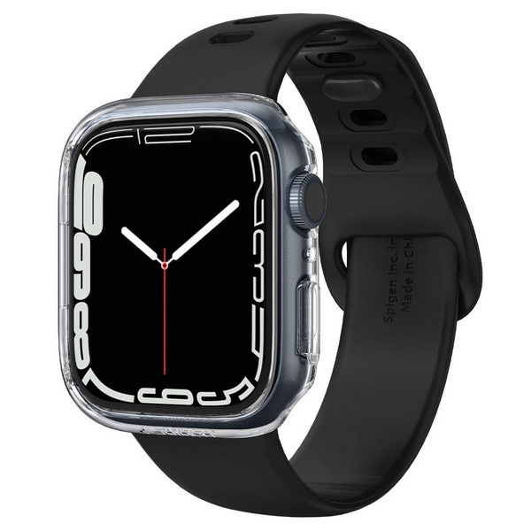 Защитный чехол для умных часов Spigen Thin Fit для Apple Watch 7/8/9 / ACS04179 (Crystal Clear)