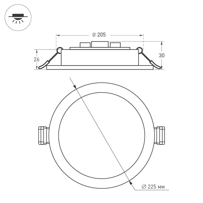 Точечный светильник Arlight DL-BL225-24W Day White / 021443 — фото 6