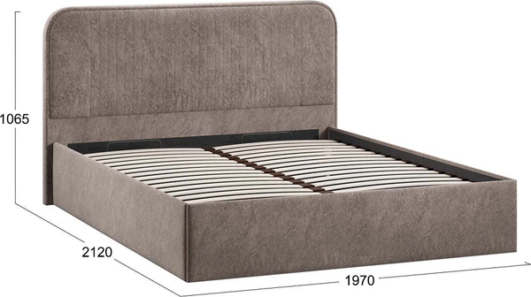 Купить Двуспальная кровать ТриЯ Тиффани Тип 1 c ПМ 180x200 в Жодино