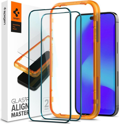 Набор защитных стекол для телефона Spigen Alm Glass Fc для iPhone 13 Pro Max/14 Plus/15 Plus / AGL03377 (2шт, черный) -