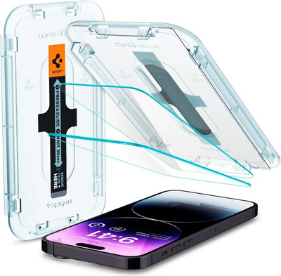 Набор защитных стекол для телефона Spigen Glas.tr Ez Fit для iPhone 14 Pro / AGL05214 (2шт, Clear) -