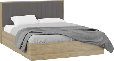 Каркас кровати ТриЯ Сэнди Тип 2 160x200 / 211.007.000 (вяз благородный/велюр графит) -