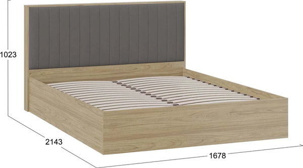 Купить Двуспальная кровать ТриЯ Сэнди с ПМ Тип 2 160x200 в Минске
