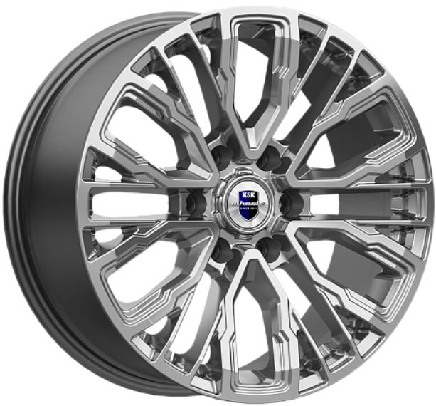 Литой диск K&K Кортес (КС1102) 19x8.5" 6x139.7мм DIA 106.1мм ET 25мм (Дарк платинум)