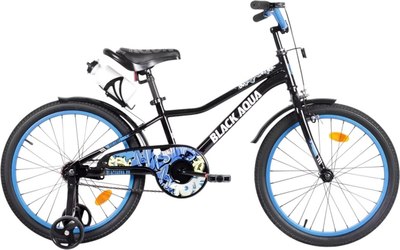 Детский велосипед Black Aqua Rainer 20 / KG2024 (черный/синий) - 