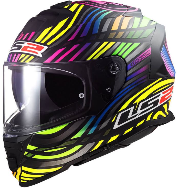 Мотошлем LS2 FF800 Storm 2 Power (S, матовый черный/радужный)