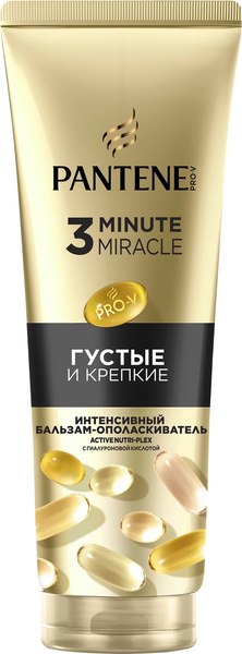 Бальзам для волос PANTENE 3 Minute Miracle Густые и крепкие (220мл)