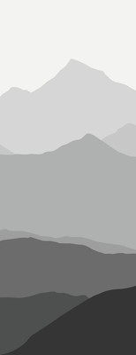 Фотообои листовые Citydecor Горные вершины 16 (100x260см) -