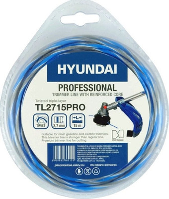 Леска для триммера Hyundai 2.7мм / TL-2715 PRO