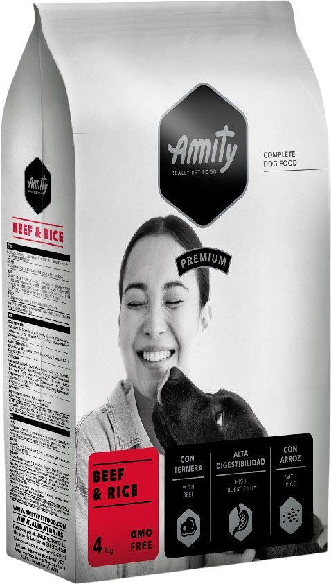 Сухой корм для собак Amity Premium Beef & Rice говядина с рисом (4кг)