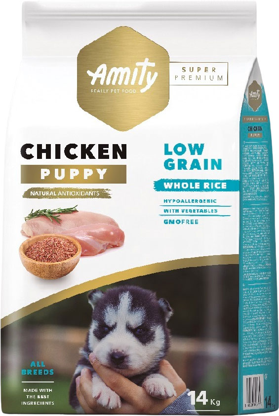 Сухой корм для собак Amity Super Premium Puppy Chicken (14кг)