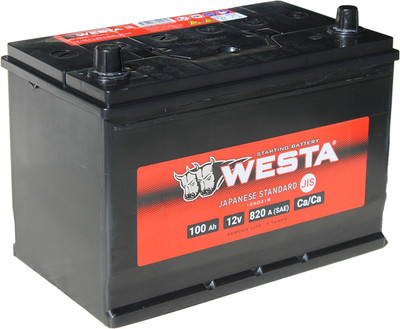 Автомобильный аккумулятор Westa Asia 6СТ-100 VL рус СТА00035 (100 А/ч) - 
