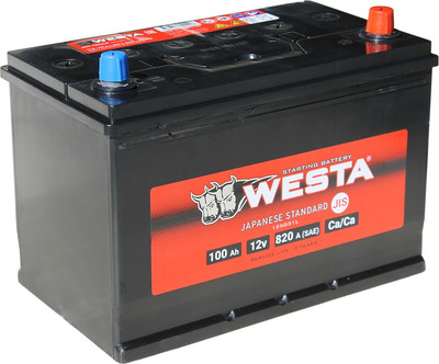 Автомобильный аккумулятор Westa Asia 6СТ-100 VLR Euro СТА00036 (100 А/ч) - 