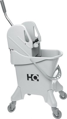 Тележка для уборки HQ Profiline Одноведерная с универсальным отжимом / 75511 (серый) - 