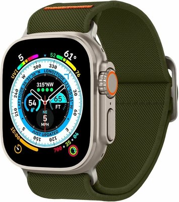 Ремешок для умных часов Spigen Fit Lite Ultra для Apple Watch / AMP05985 (хаки) - 