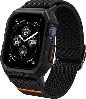 Ремешок для умных часов Spigen Lite Fit Pro для Apple Watch / ACS07103 (черный матовый) - 