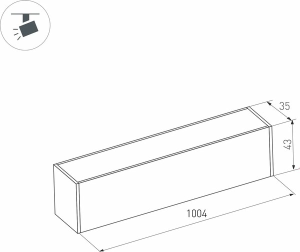 Трековый светильник Arlight MAG-FLAT-45-L1005-30W Day4000 BK 100deg / 026963