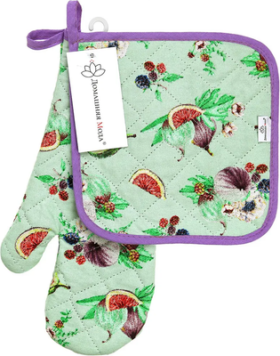 

Набор прихваток, Инжир К Варежка 15х30 + прихватка 20х20