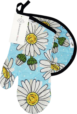 

Набор прихваток, Душистая ромашка Вид 4 Варежка 15х30 + Капелька 20х25