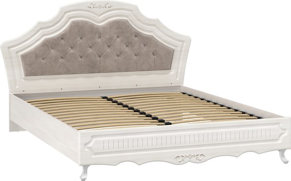 Купить Двуспальная кровать Олмеко Кантри патина с ортопед. основанием 160x200 / 06.121 в Витебске
