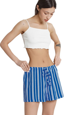 Шорты домашние Mark Formelle 132292 (р.164/170-90, полоска на лазурном) - 