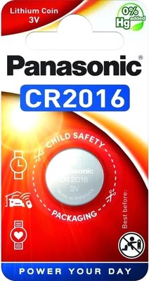 Батарейка Panasonic Lithium CR2016 BL1 (CR-2016EL/1B) - 