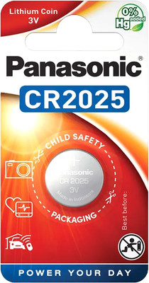 Батарейка Panasonic Lithium CR2025 BL1 (CR-2025EL/1B) -